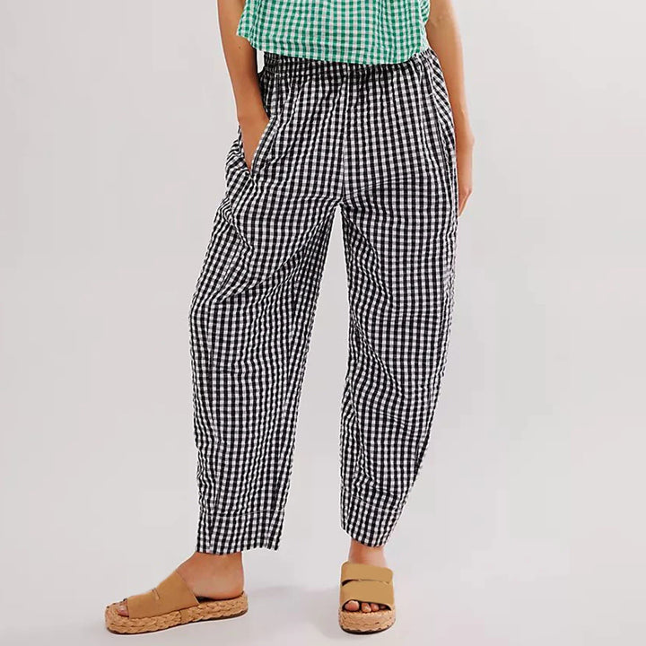Duttini | Lounge Pants for Women in Soft Fabric, Relaxed Fit, Black