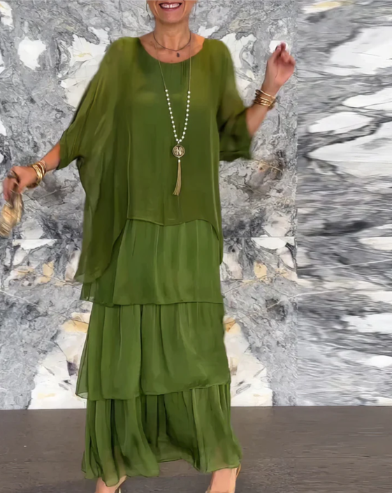 Duttini | Elegant Long Flowing Dress in a Flattering Cut