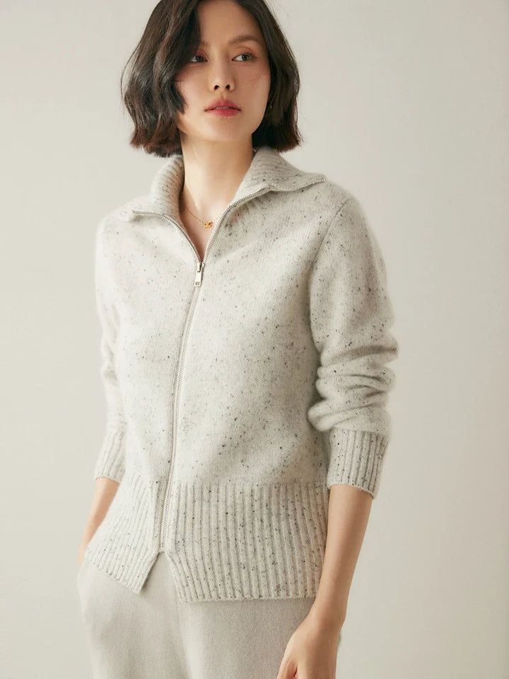 Duttini | Cashmere Zip Cardigan