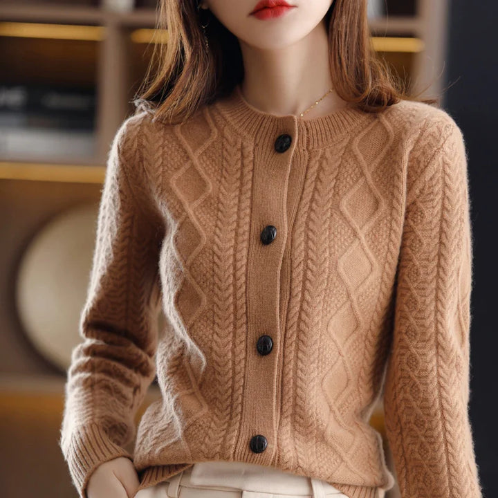 Duttini | Cable Cashmere Cardigan