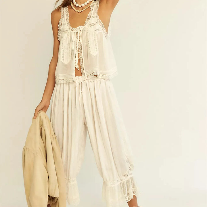Duttini | Lace Two-Piece Set