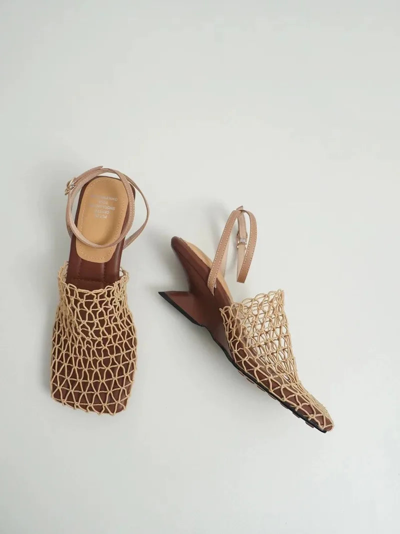 Duttini | Mesh Weave Heels