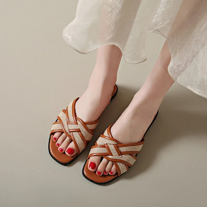 Duttini | Woven Flat Slides