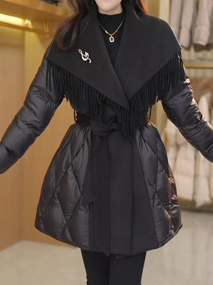 Duttini | Fringe Down Coat