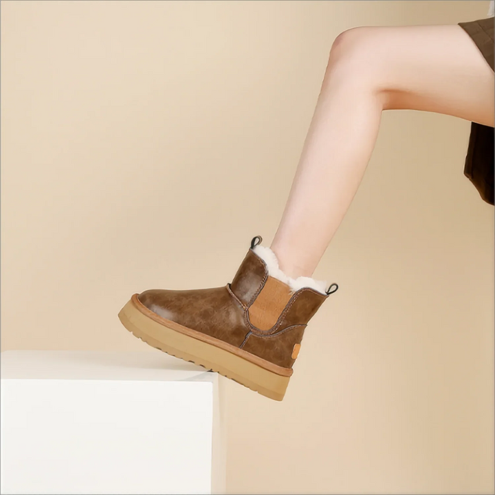 Duttini | Leather Fur Boots