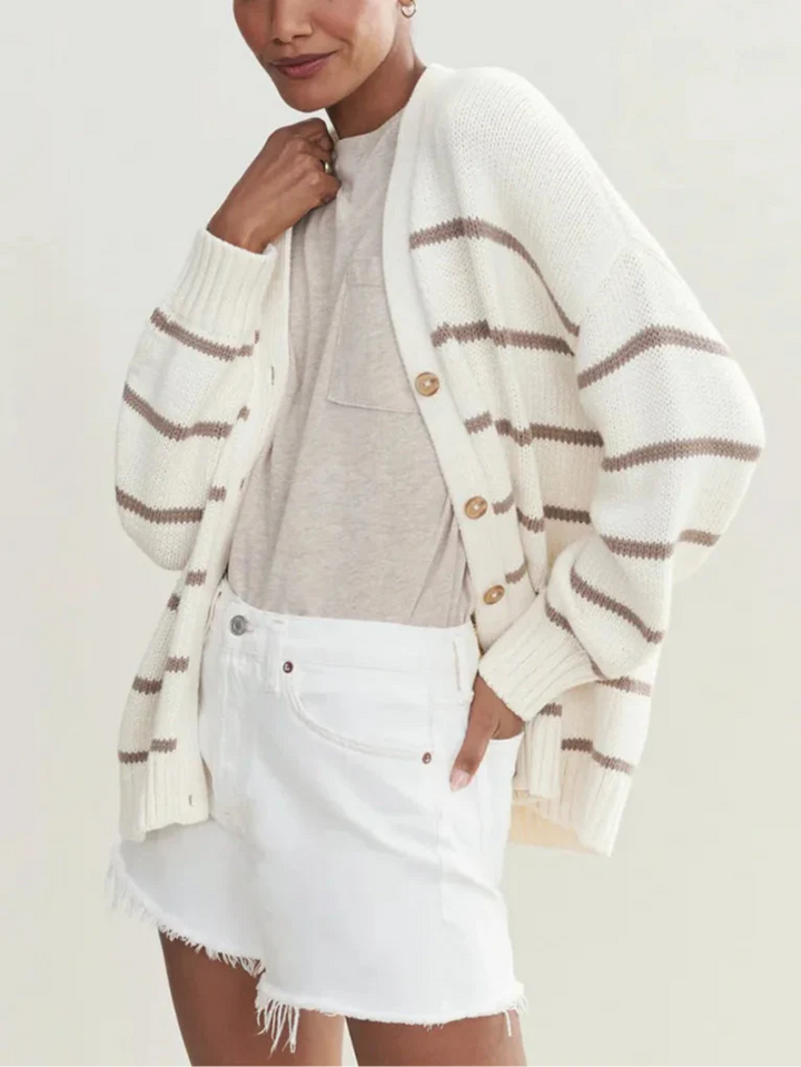 Duttini | Organic Striped Cardigan