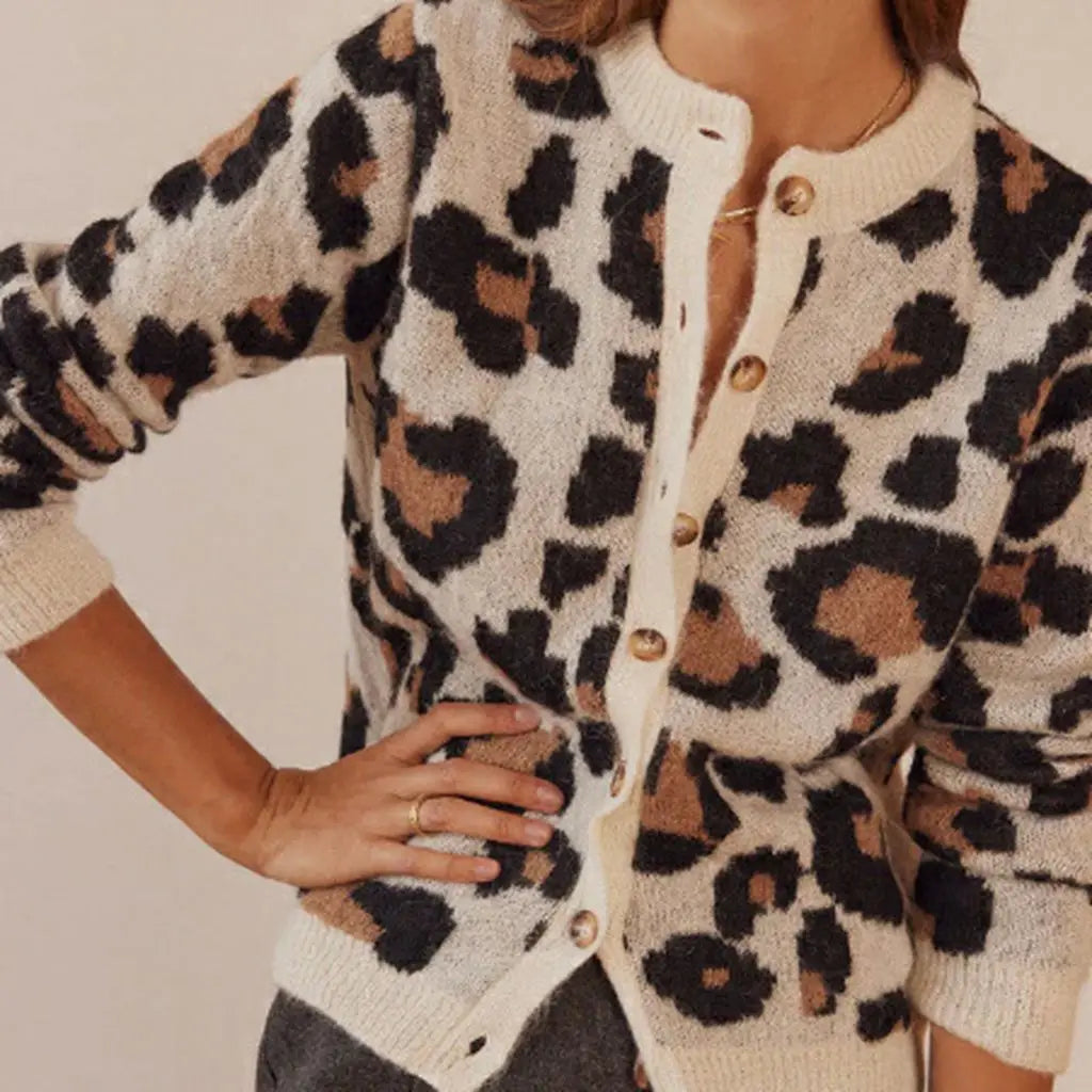 Duttini | Leopard Striped Top for Women