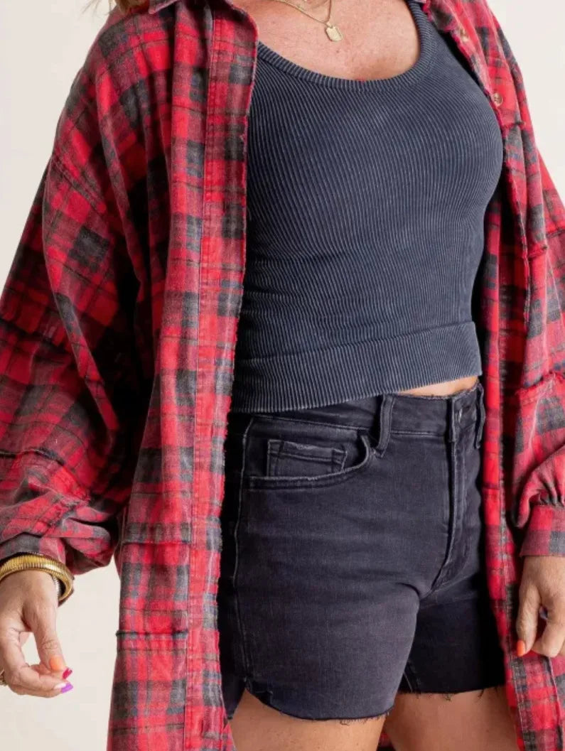 Duttini | Plaid Flannel Shirt for Men in Green