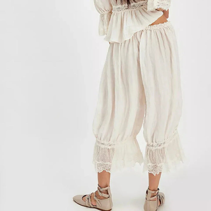 Duttini | Lace Lantern Pants
