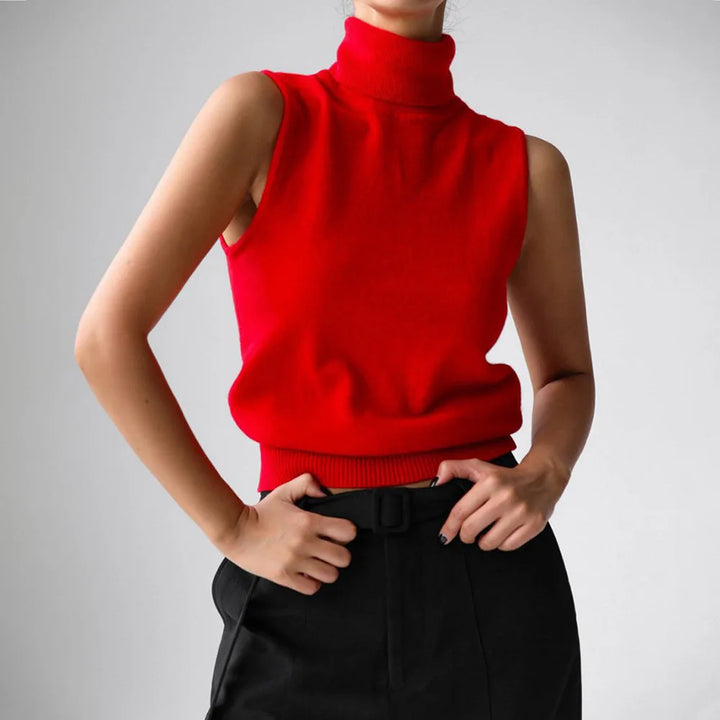 Duttini | High-Neck Vest for Women in Premium Fabric