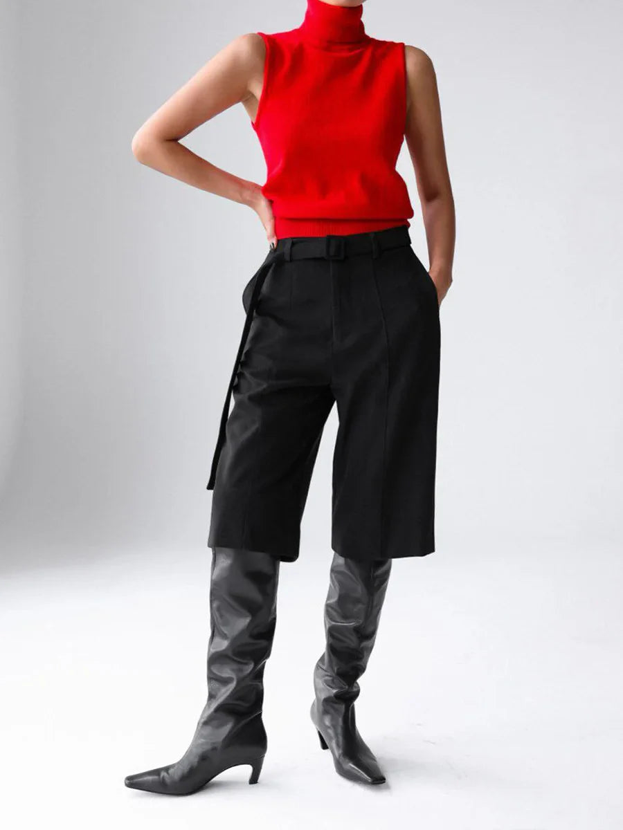 Duttini | High-Neck Vest for Women in Premium Fabric