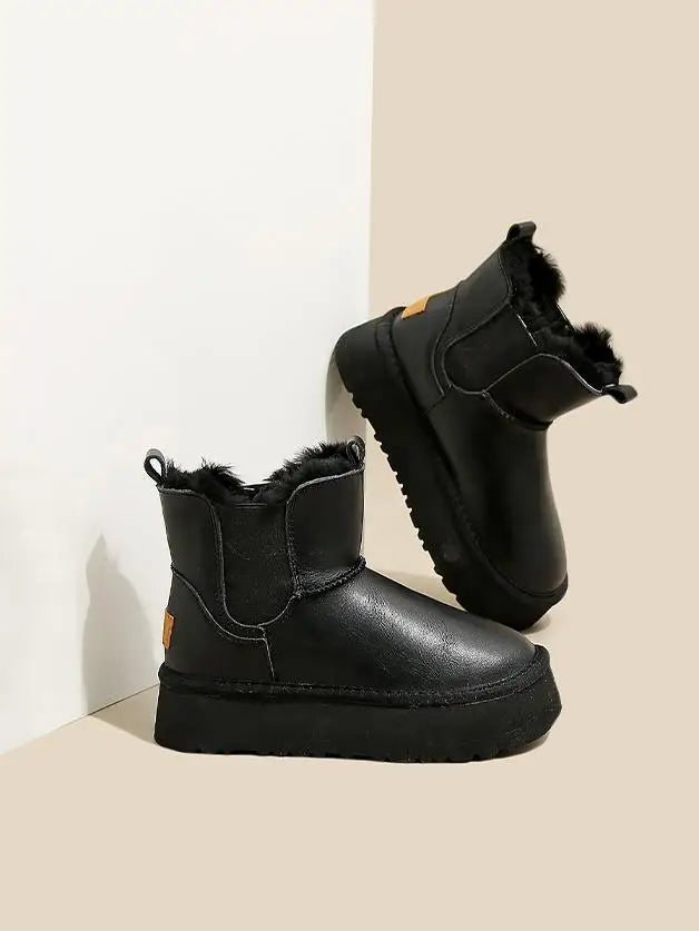 Duttini | Leather Fur Boots