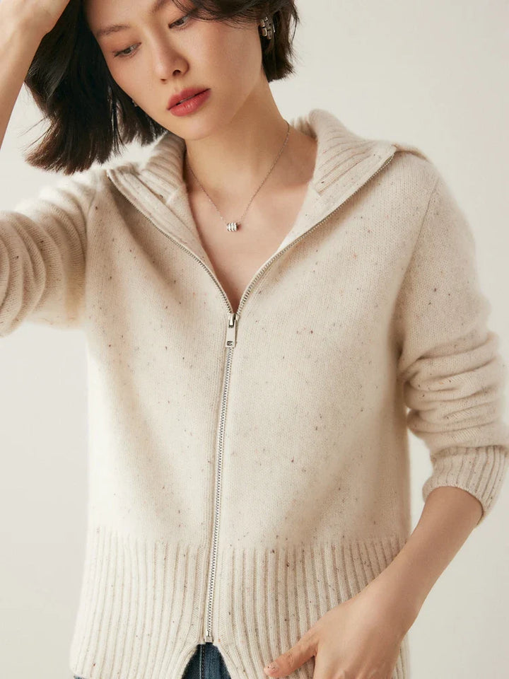Duttini | Cashmere Zip Cardigan