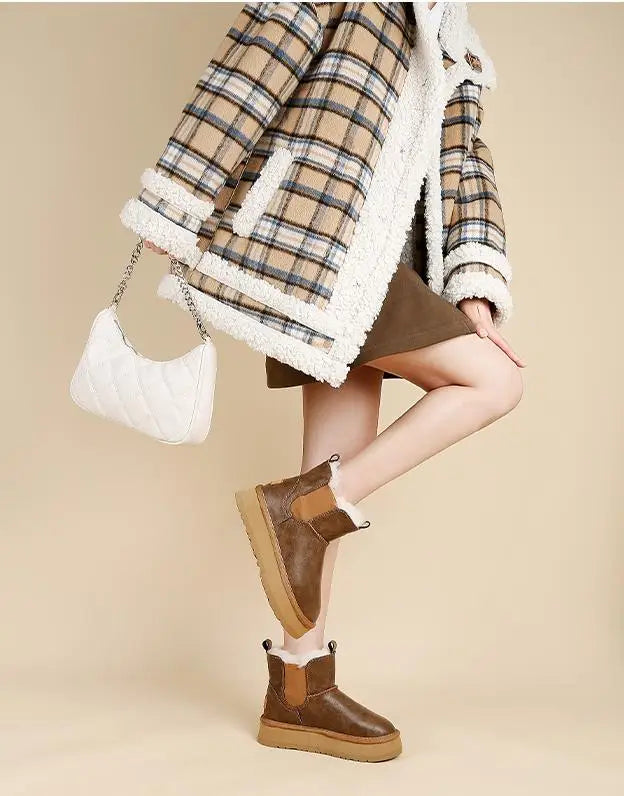 Duttini | Leather Fur Boots