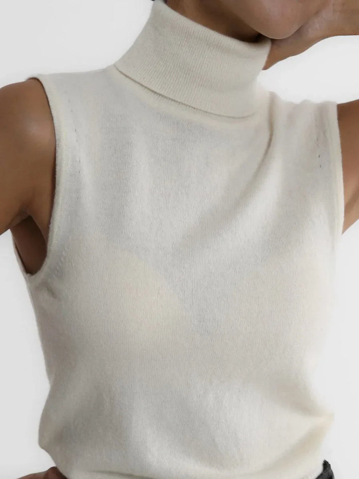 Duttini | High-Neck Vest for Women in Premium Fabric