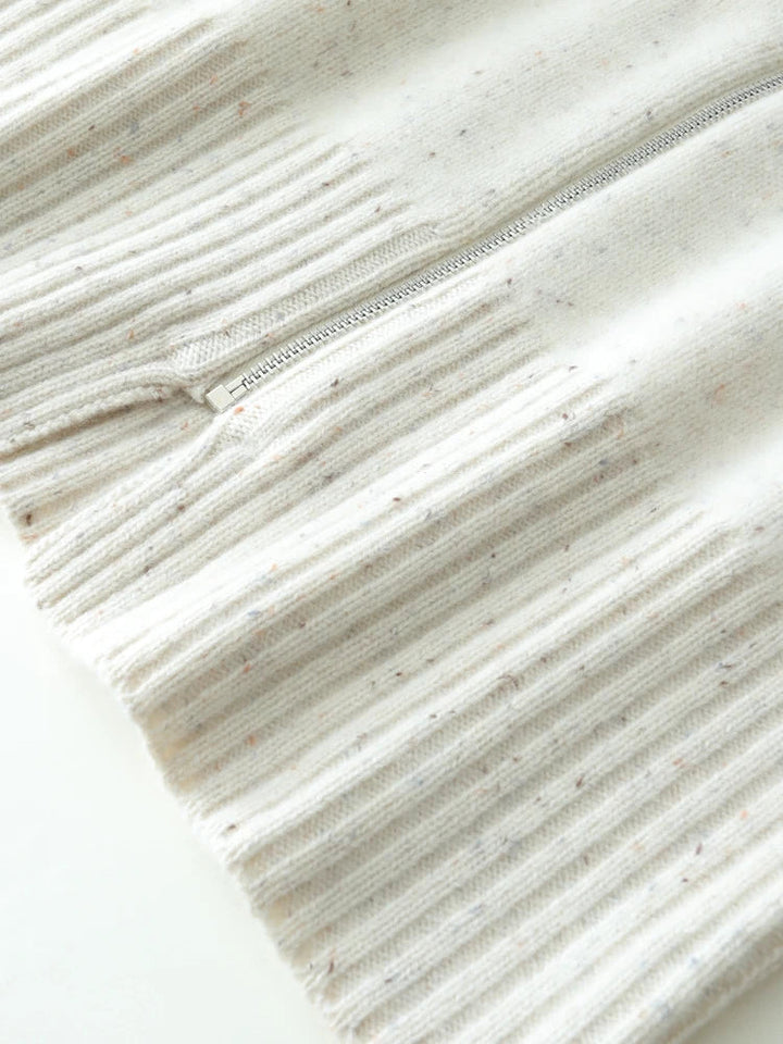 Duttini | Cashmere Zip Cardigan