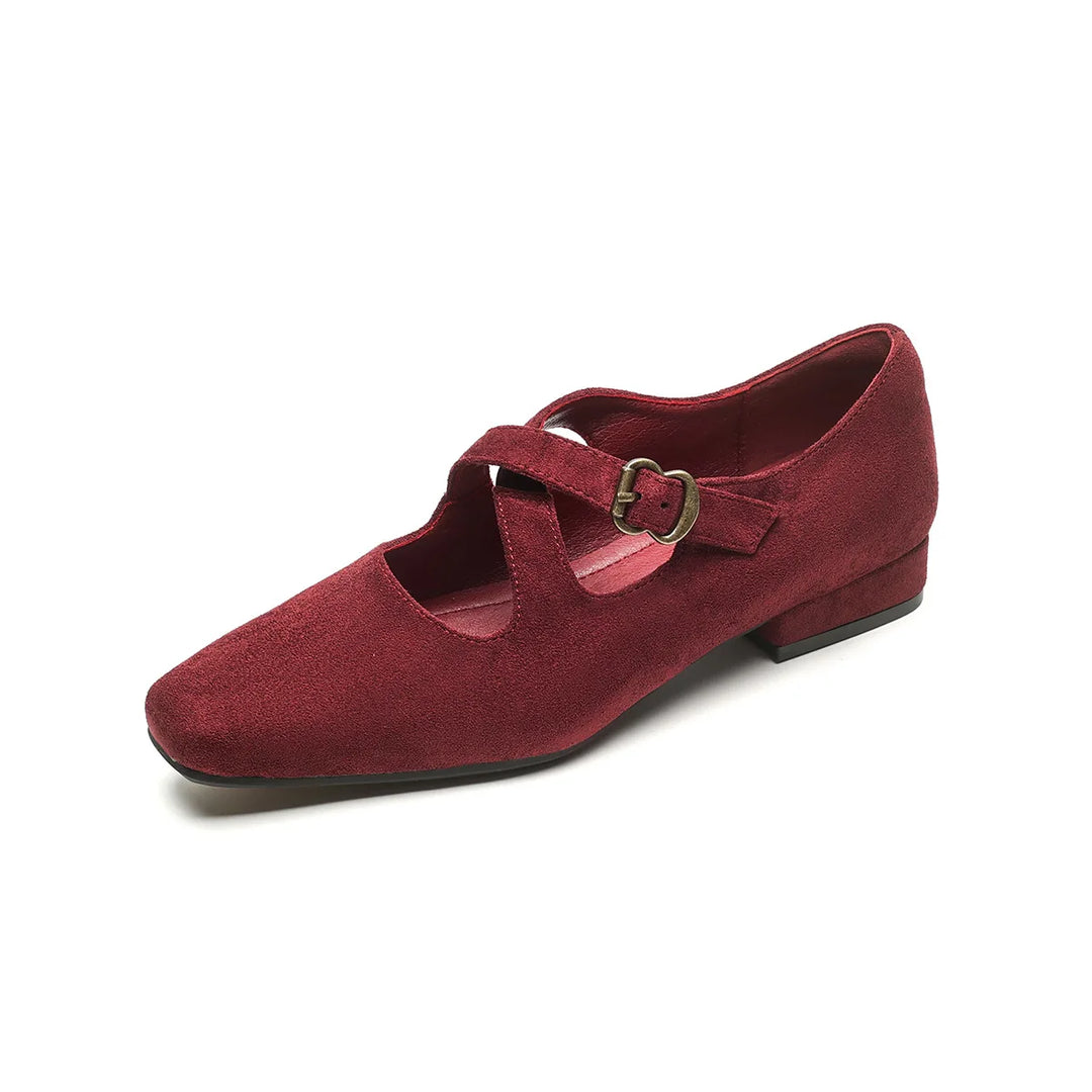 Duttini | Buckled Suede Mule