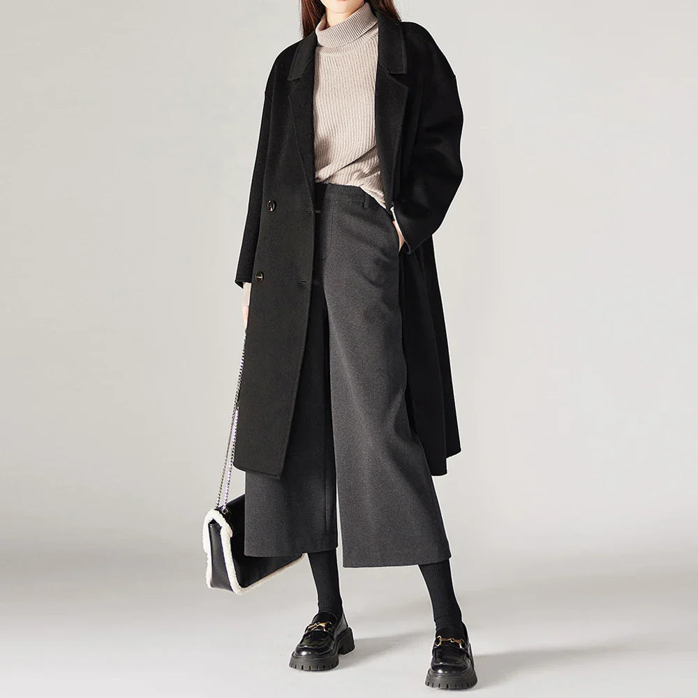 Duttini | Woolen Wide Leg Pants