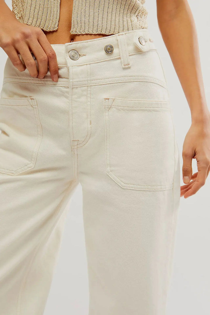 Duttini | High-Waist Wide-Leg Denim