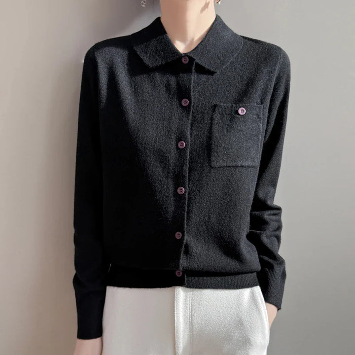 Duttini | Merino Wool Polo Cardigan