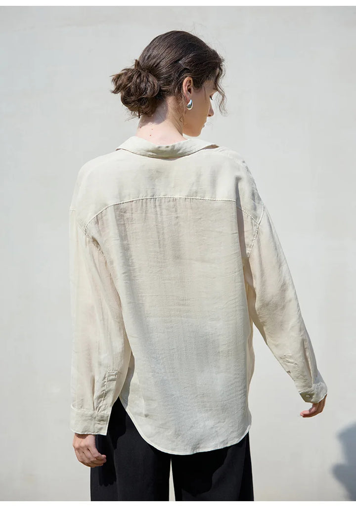 Duttini | Relaxed Ramie Button Down Shirt