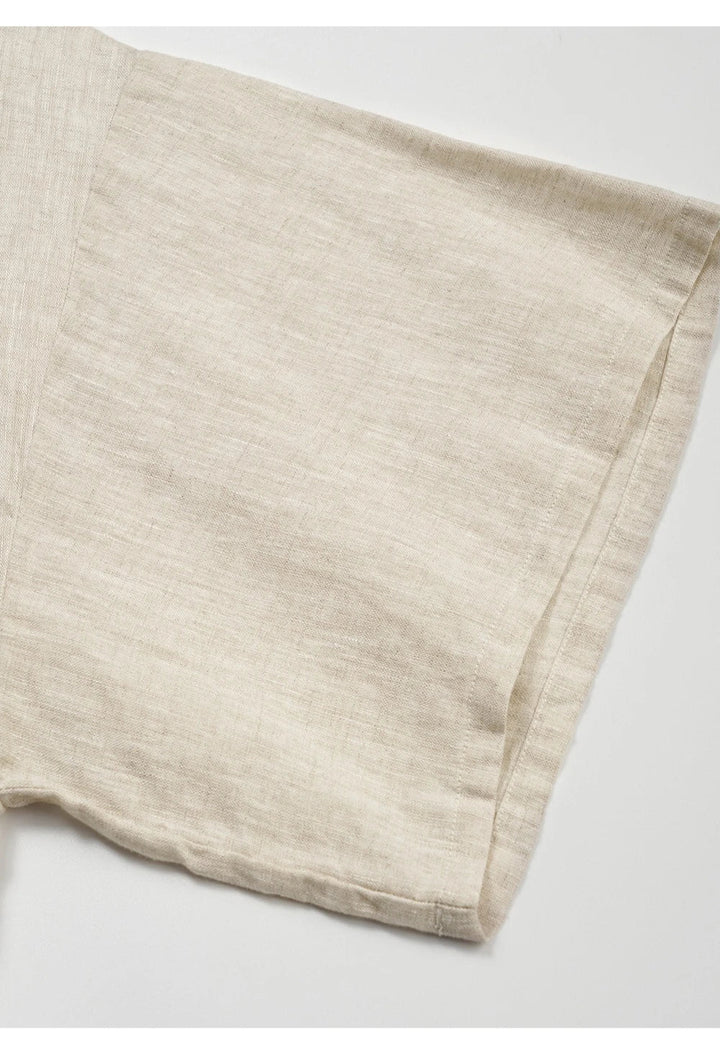 Duttini | Flared Sleeve Linen Pullover for Women