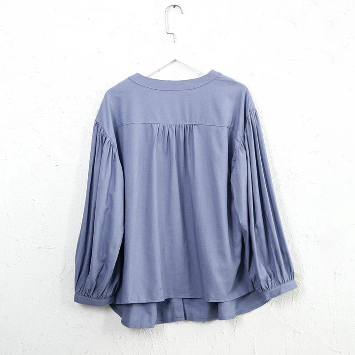 Duttini | Gathered Lantern Sleeve Blouse