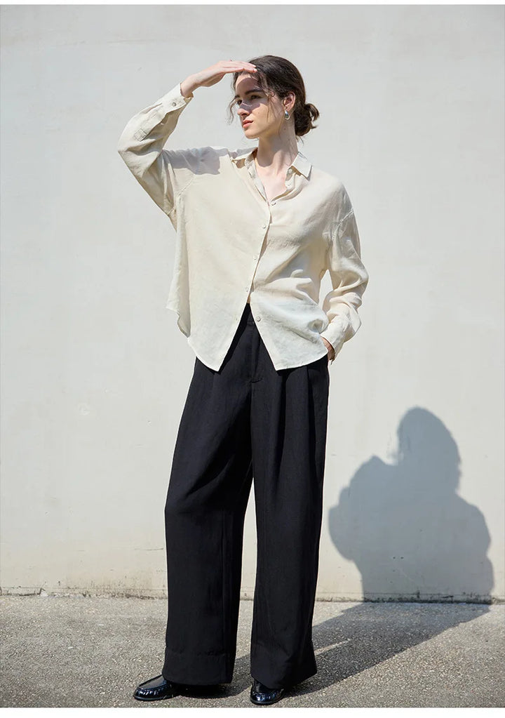 Duttini | Relaxed Ramie Button Down Shirt