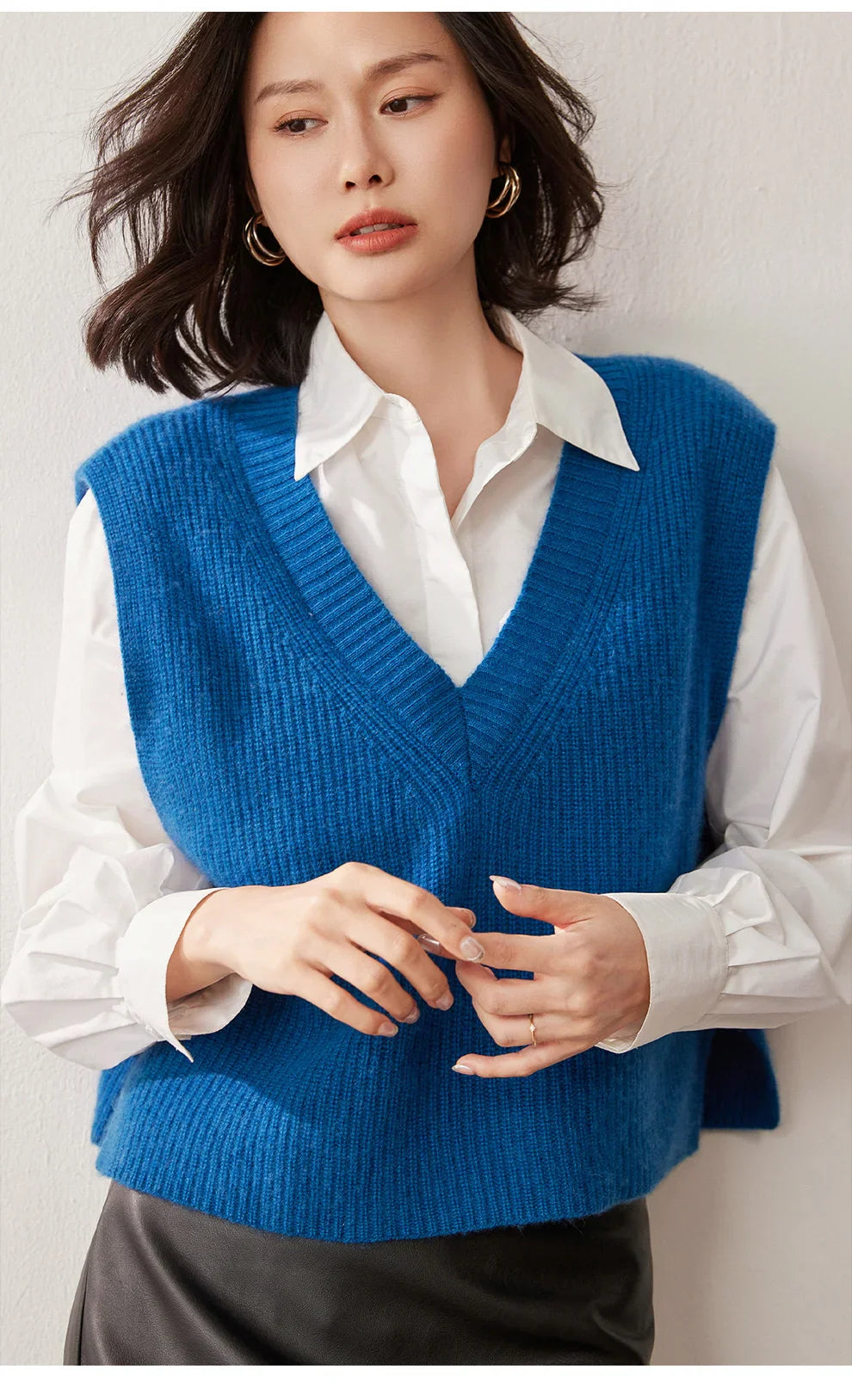 Duttini | Ribbed Cashmere Vest