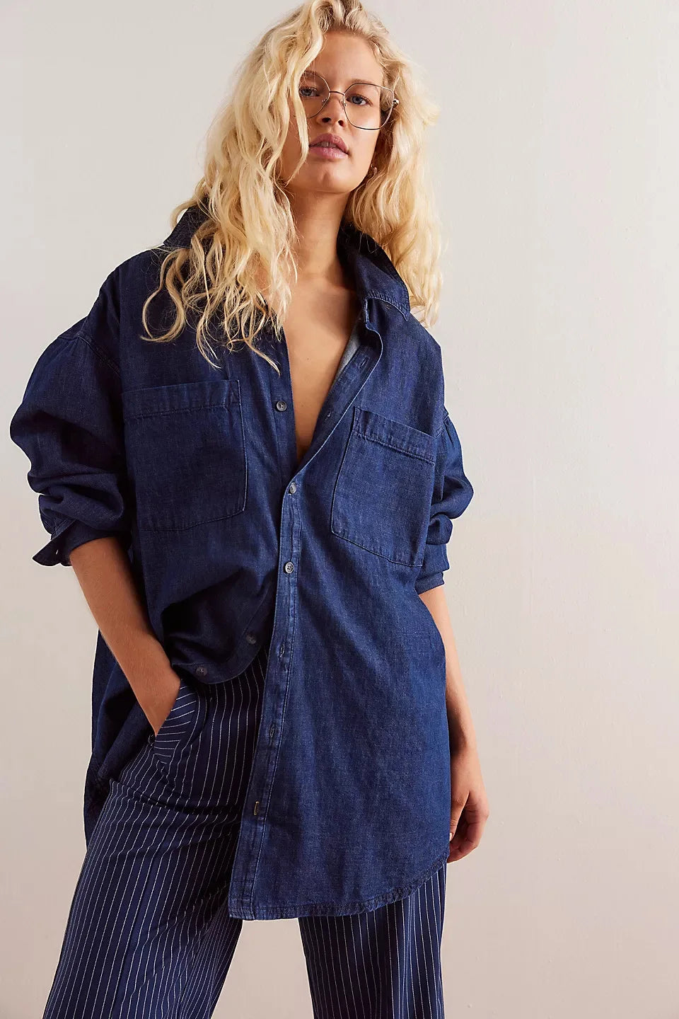 Duttini | Washed Denim Overshirt for Men
