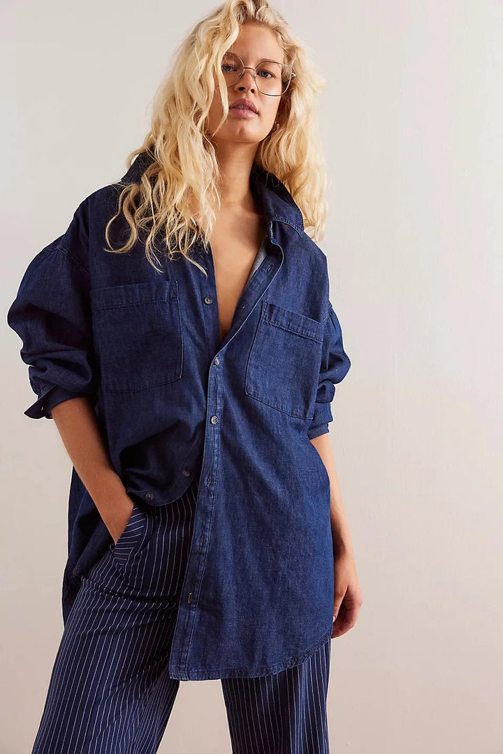 Duttini | Washed Denim Overshirt for Men