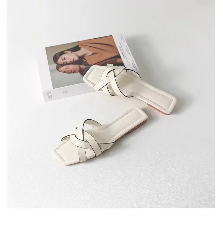 Duttini | Woven Slide Sandals