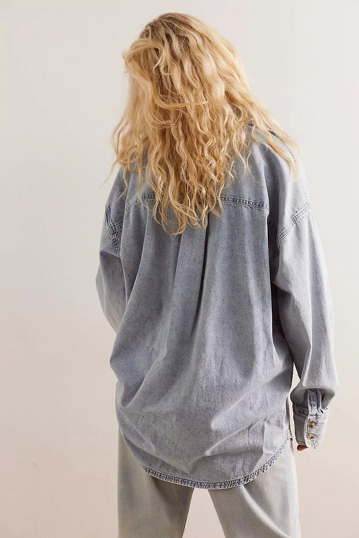 Duttini | Washed Denim Overshirt for Men