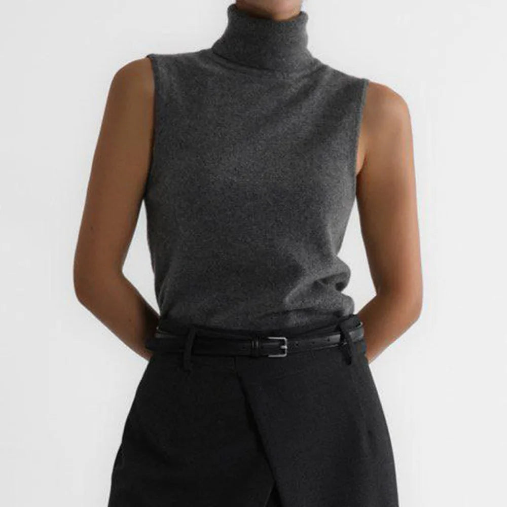 Duttini | High-Neck Vest for Women in Premium Fabric