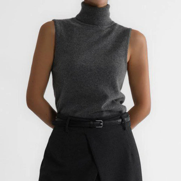 Duttini | High-Neck Vest for Women in Premium Fabric