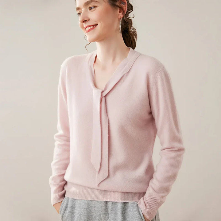 Duttini | Cashmere Pullover with Scarf Collar