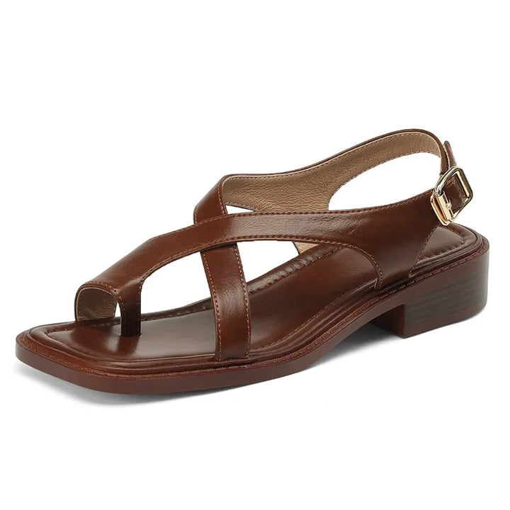 Duttini | Leather Cross Sandals