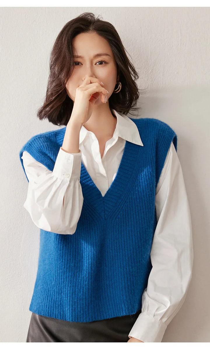 Duttini | Ribbed Cashmere Vest