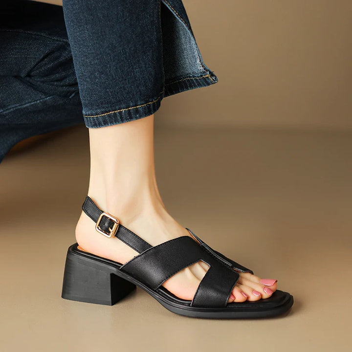 Duttini | Leather Heeled Sandals