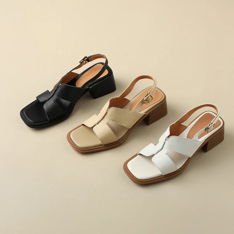 Duttini | Leather Heeled Sandals