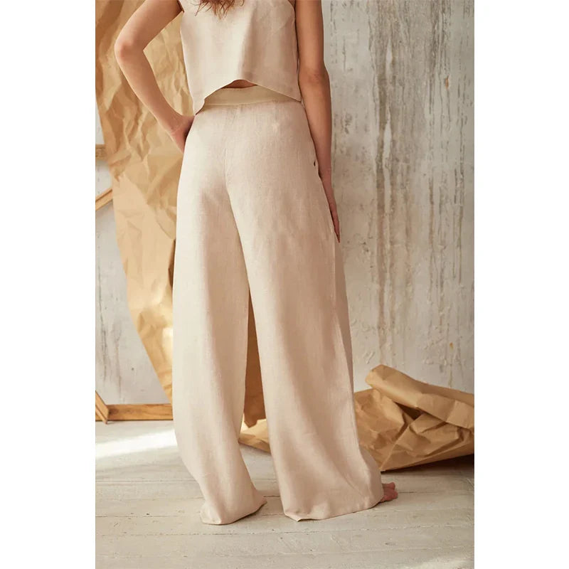 Duttini | Cotton Wide-Leg Pant