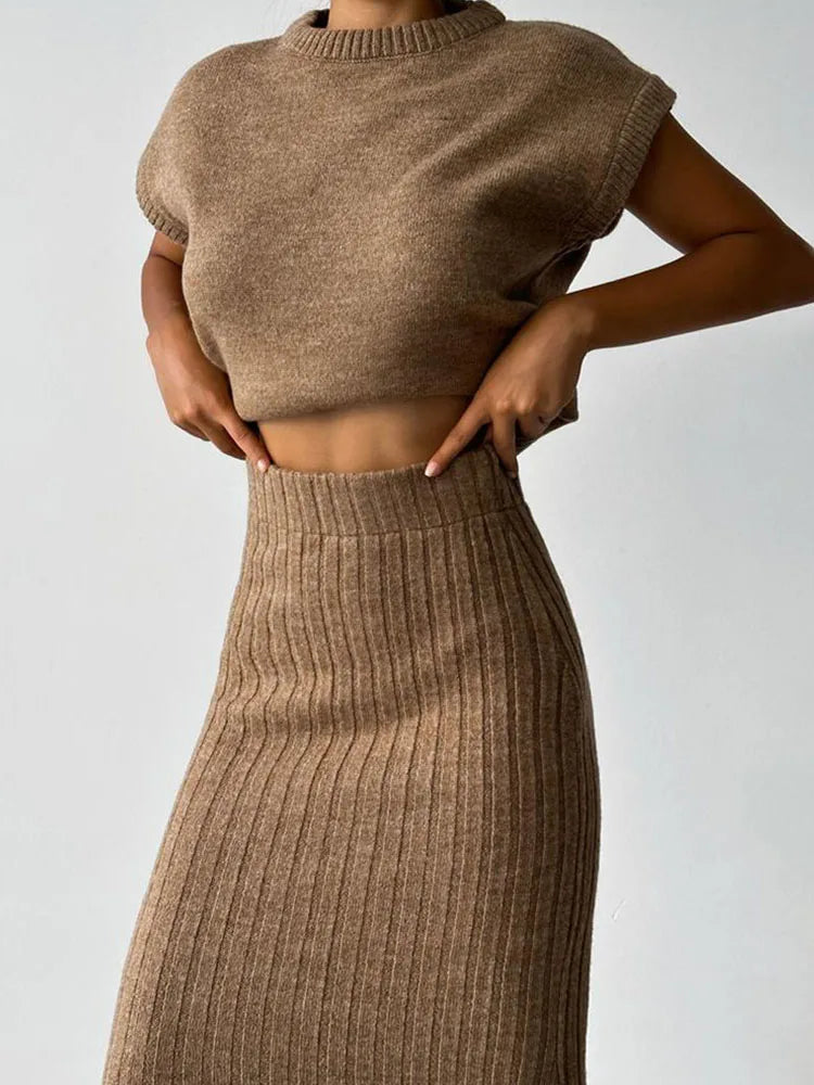 Duttini | Rib Sleeveless Set