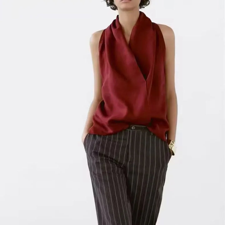 Duttini | Drape Linen Vest