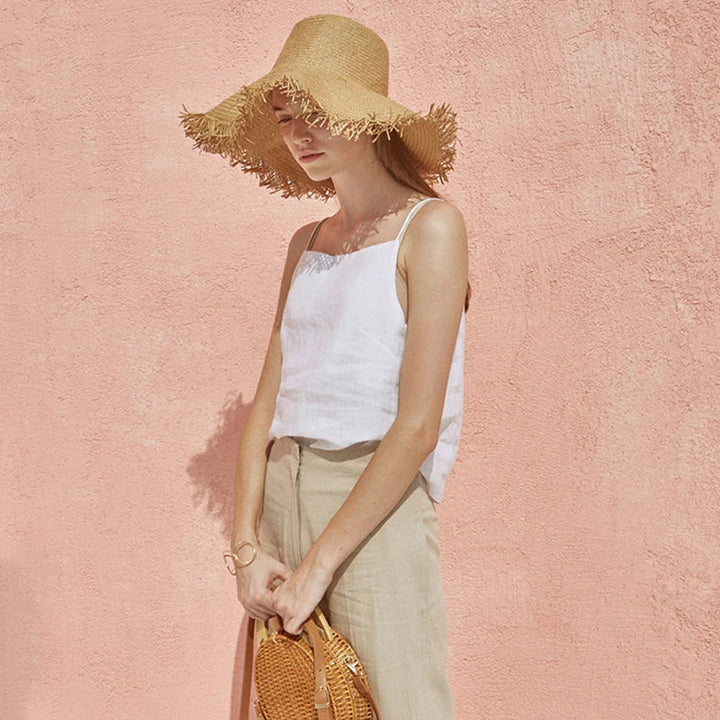 Duttini | Satin Strap Linen Cami