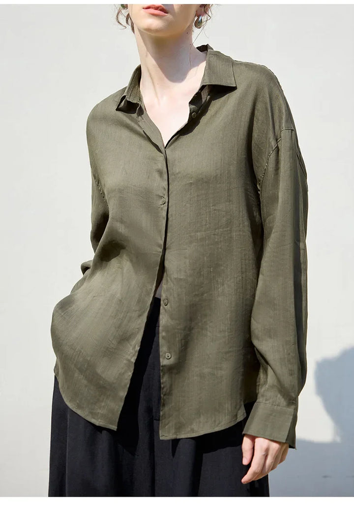 Duttini | Relaxed Ramie Button Down Shirt