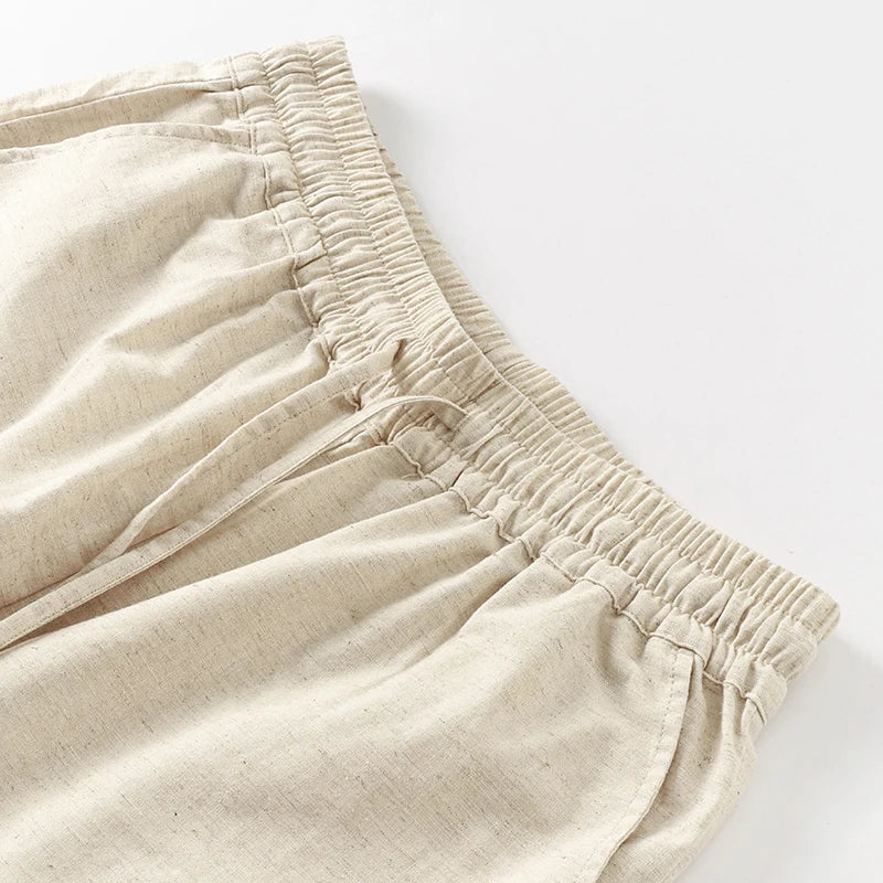 Duttini | Linen Lounge Pant for Women in Drawstring Fit