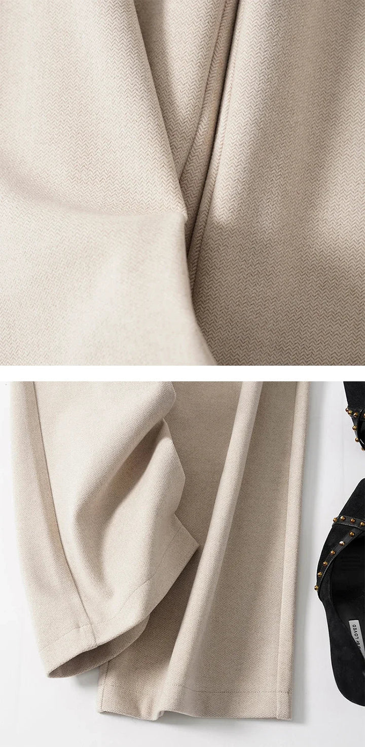 Duttini | Wide Leg Wool Trousers