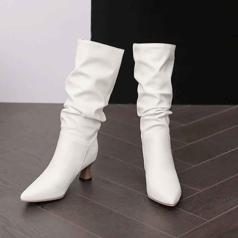 Duttini | Mid-Calf Heel Boots
