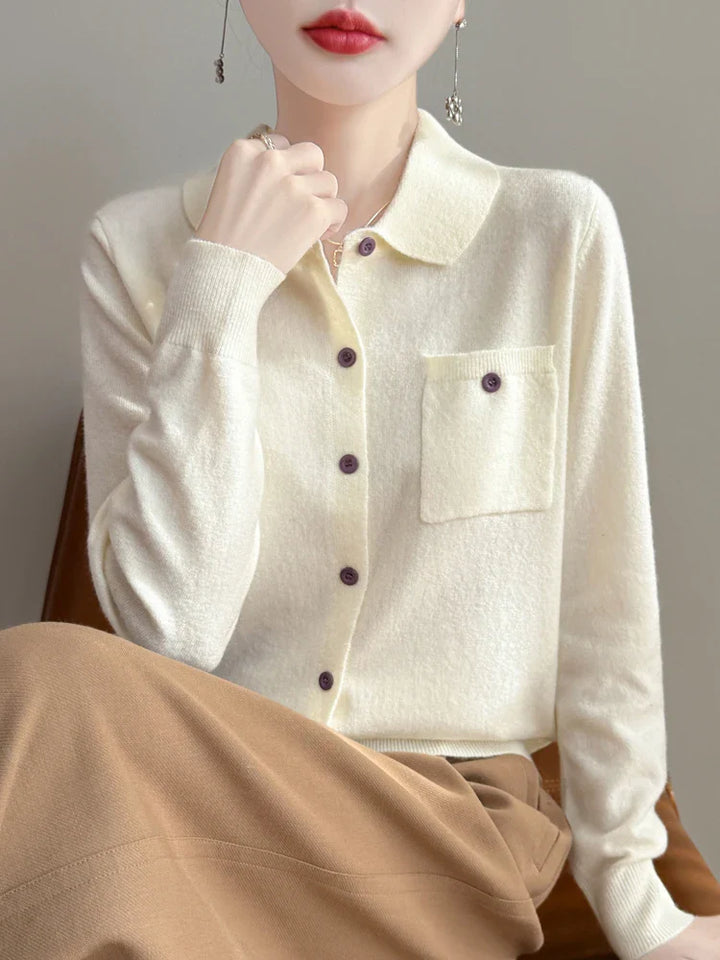 Duttini | Merino Wool Polo Cardigan
