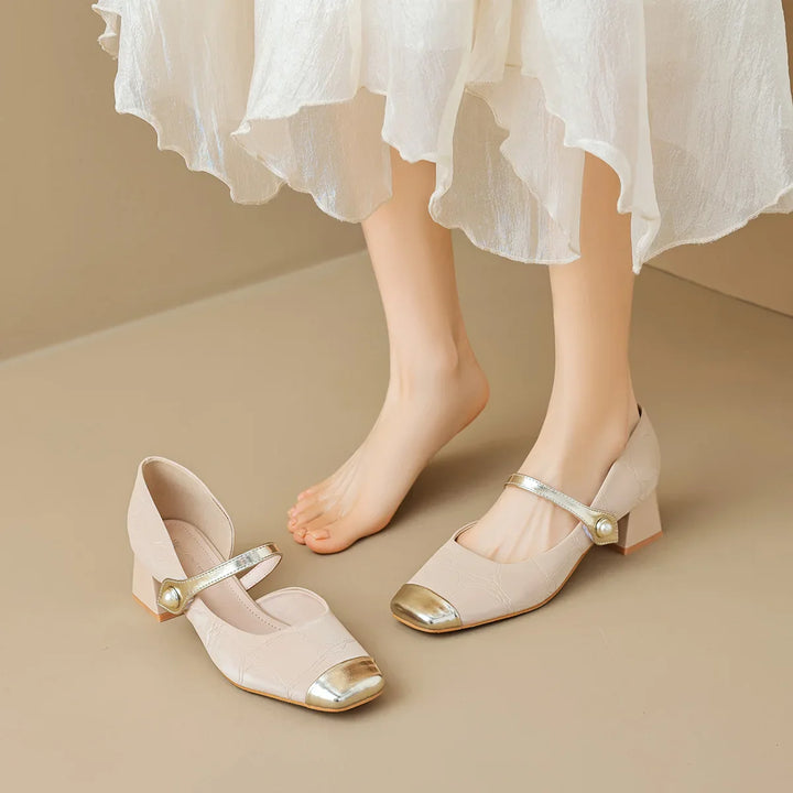 Duttini | Pearl-Tip Mary Janes